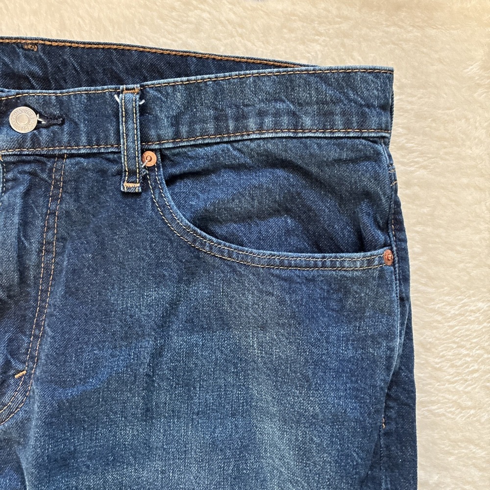 Levis 559 Jean Mens Relaxed Fit Straight Leg Med Wash Denim 36x34 (Fits 36x32) - Picture 4 of 12